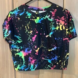 Colorful blacklight shirt